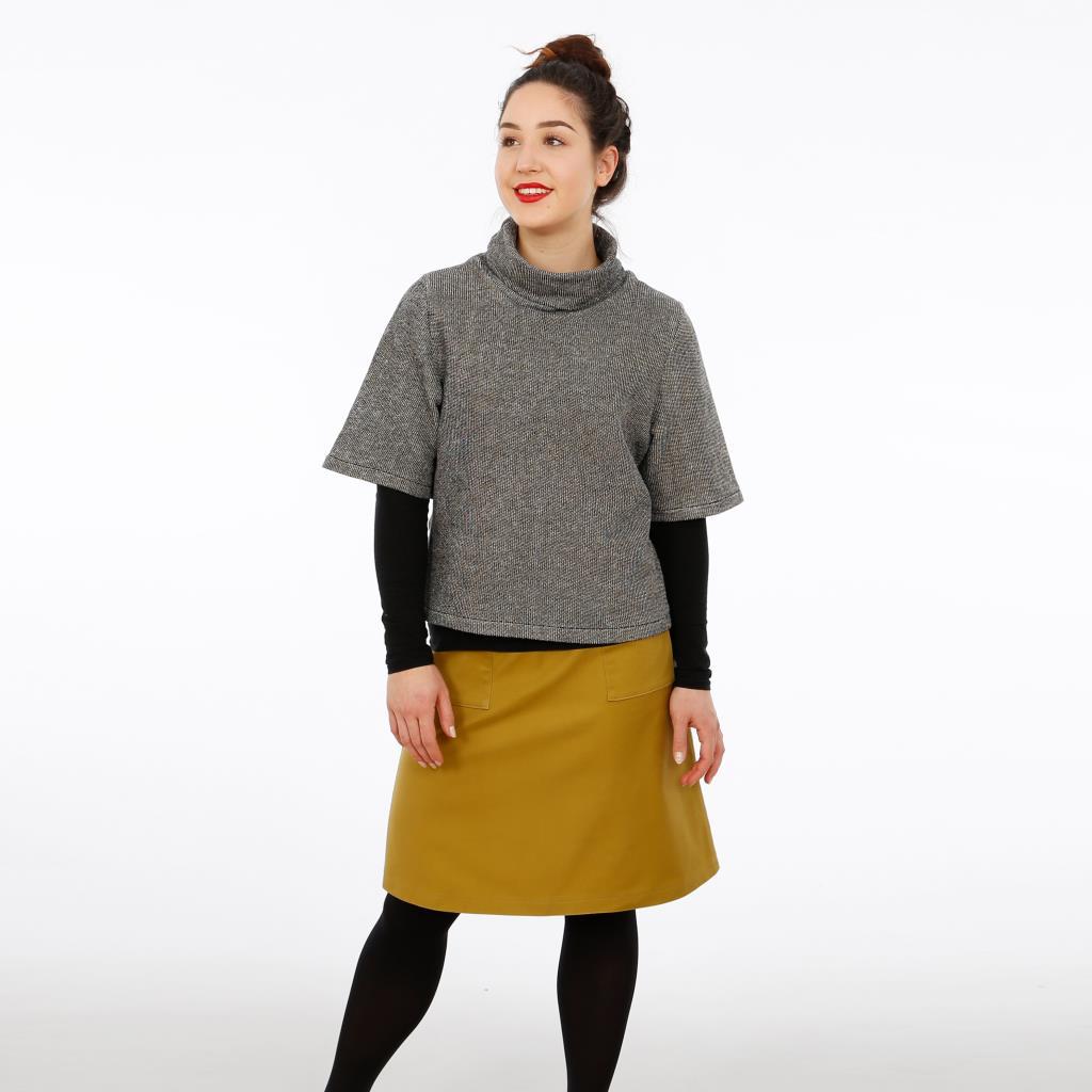 Papierschnittmuster Rollkragenpullover Frau Dörte XS-XXL